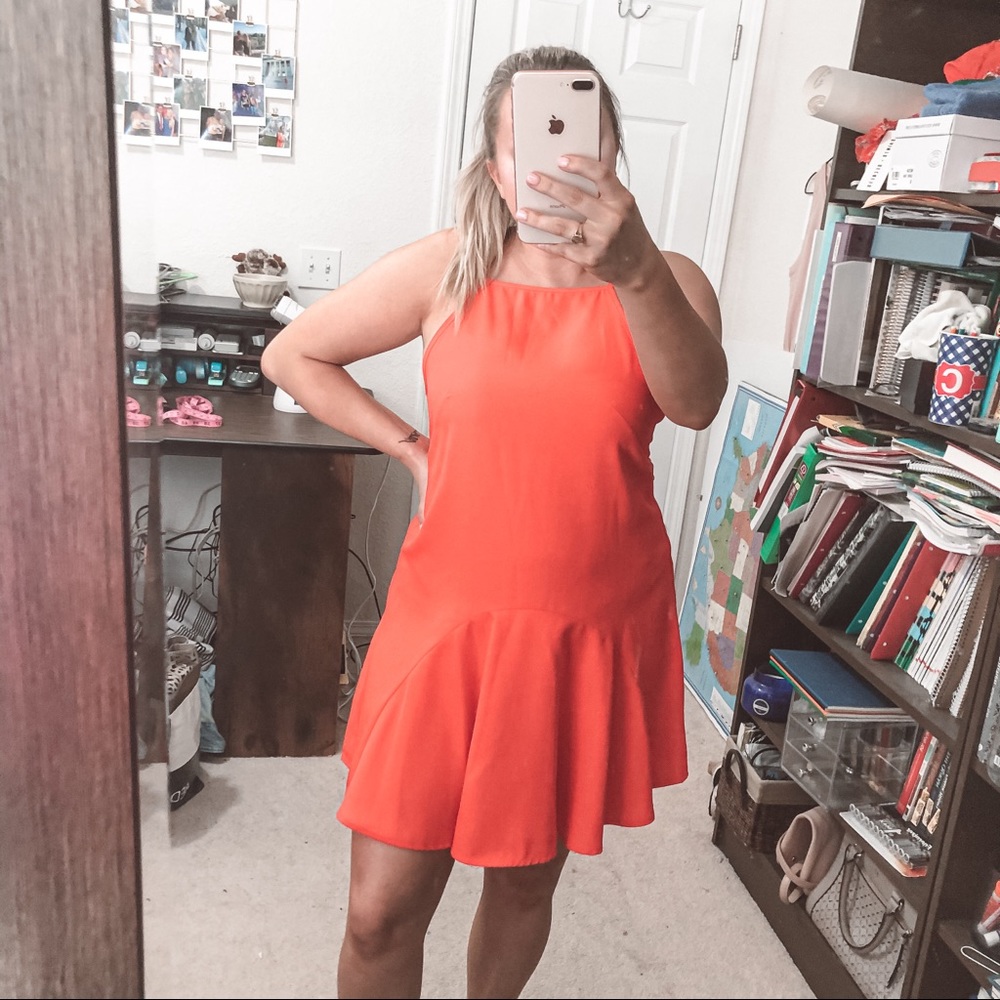 Revolve The Fifth Label Orange/Red Dress Small